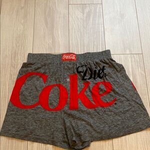 Coca Cola Athletic Gray and Red Shorts